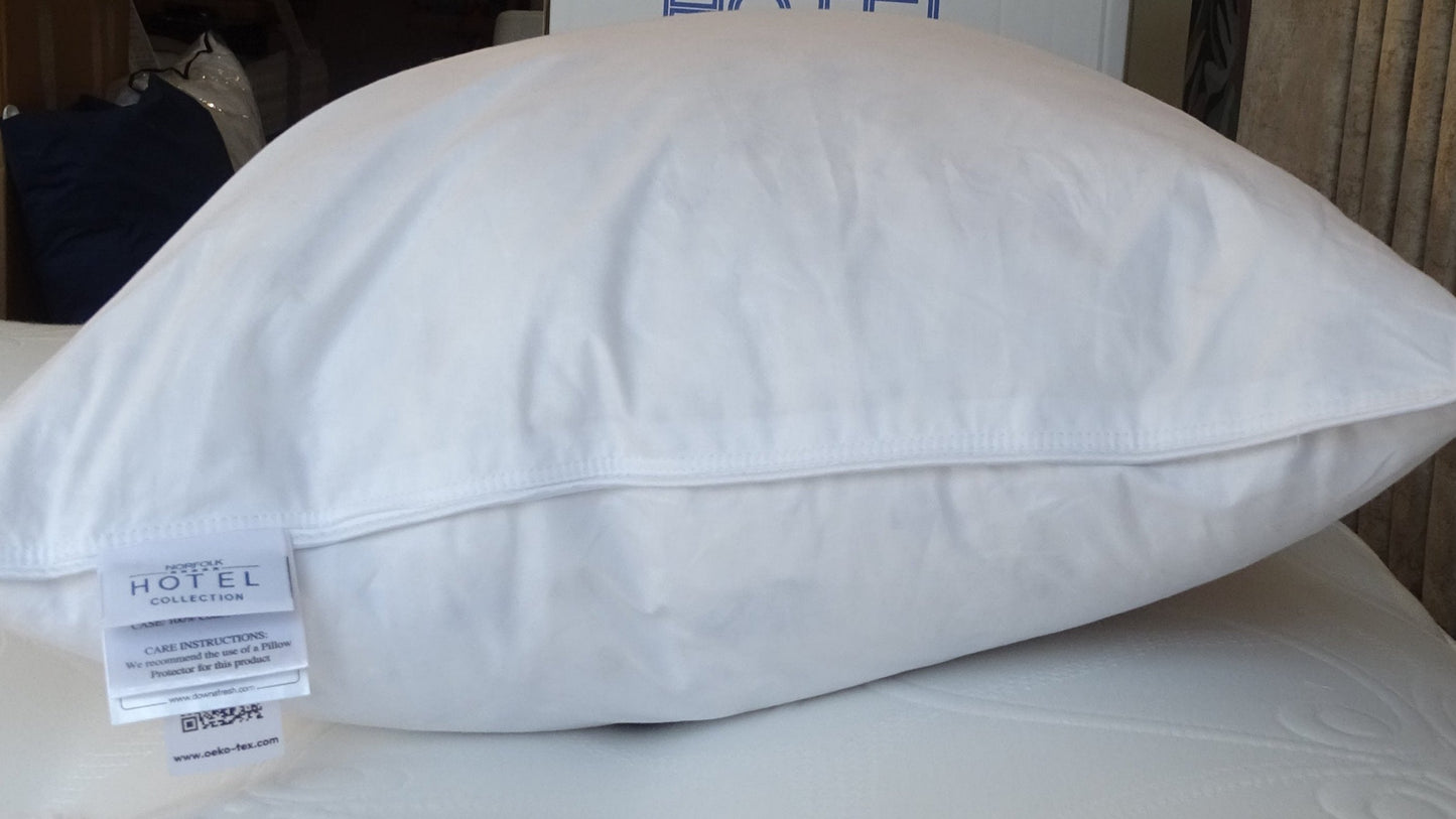 Deep Comfort Duck Feather & Down pillow with 30% Extra Filling