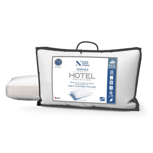 Duck Feather & Down Back Sleeper Pillow Norfolk 5* Hotel Collection