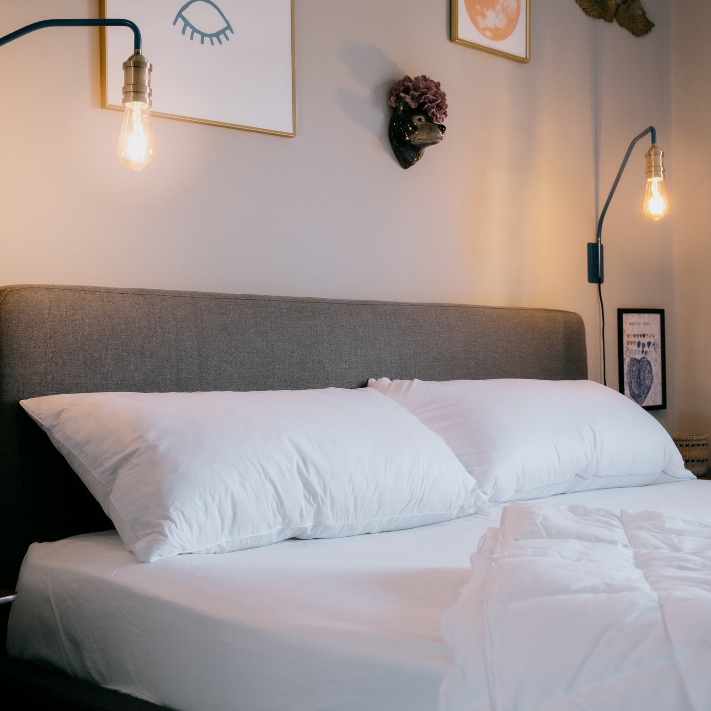 European Goose Down, Princess, Super King Size Pillow Heritage Collection.