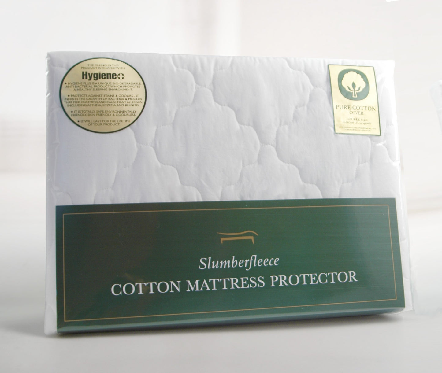 Quilted Mattress & Pillow Protectors and Sets, Anti-Bacterial filling with Cotton Cover.