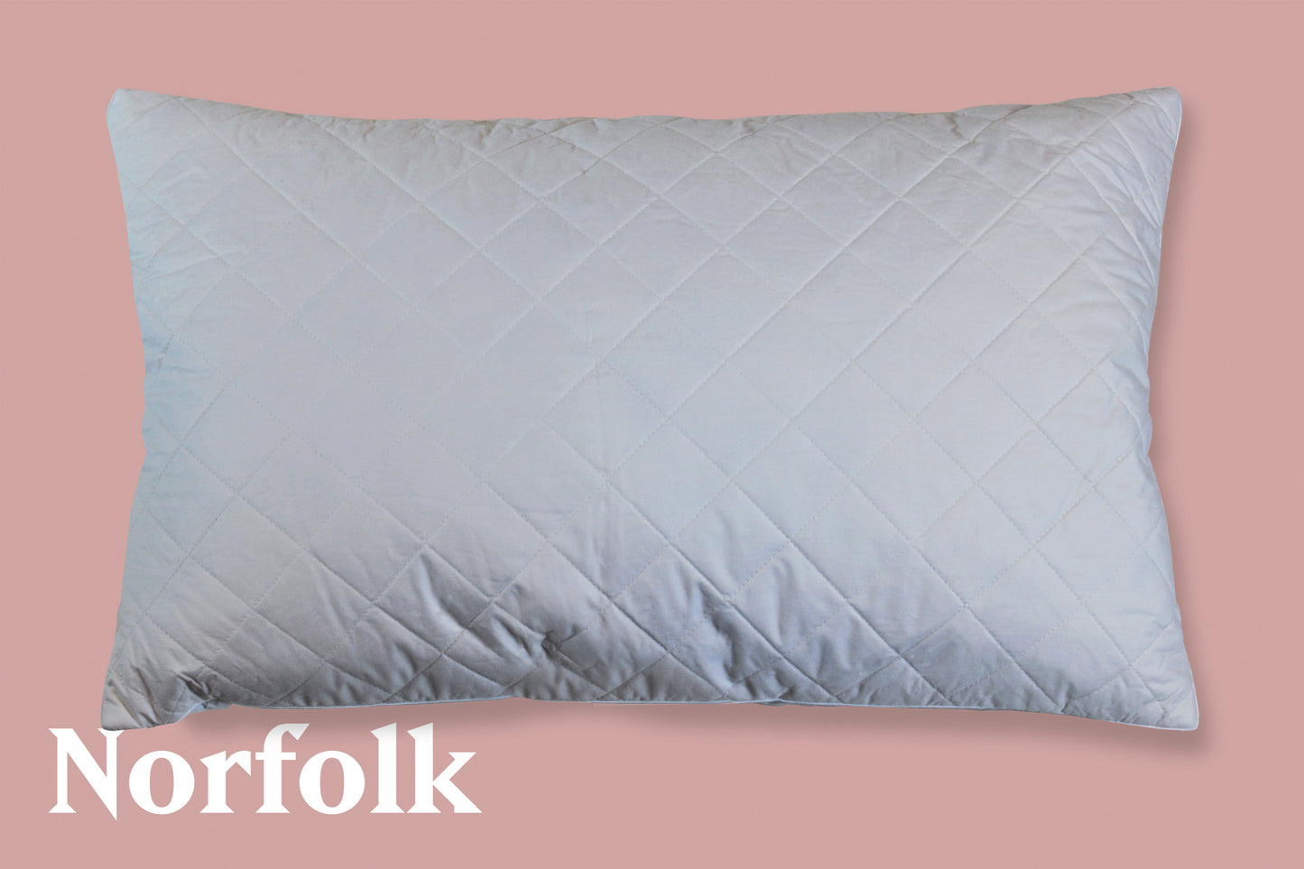 Norfolk Classic Duck Feather Quilted  Pillow 74x48cm