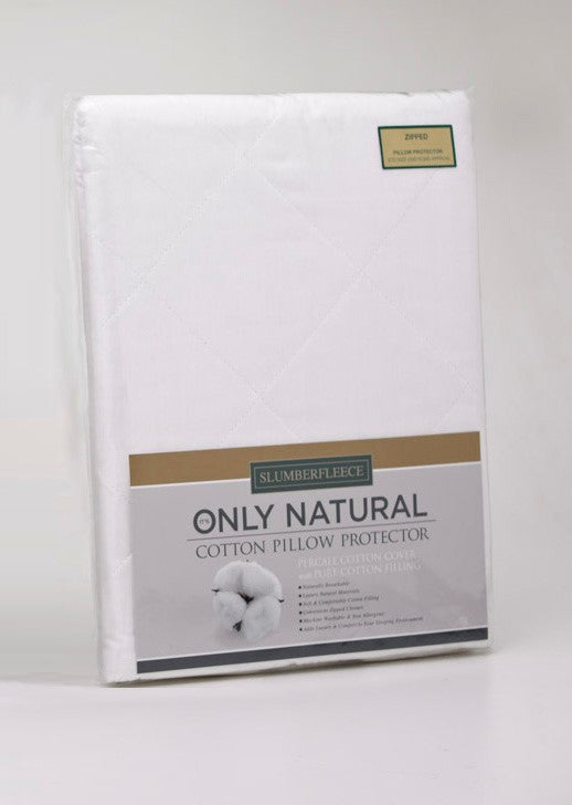 Slumberfleece Cotton Filled Pillow Protector Pair