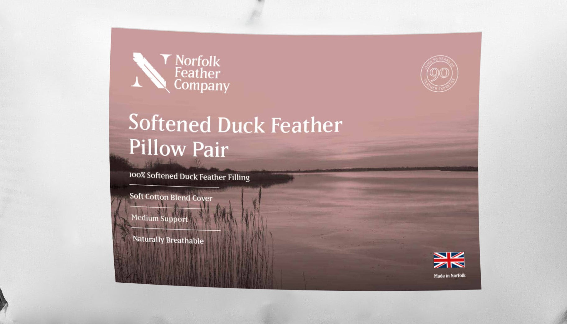 Norfolk | Softened Duck Feather Pillow Pair