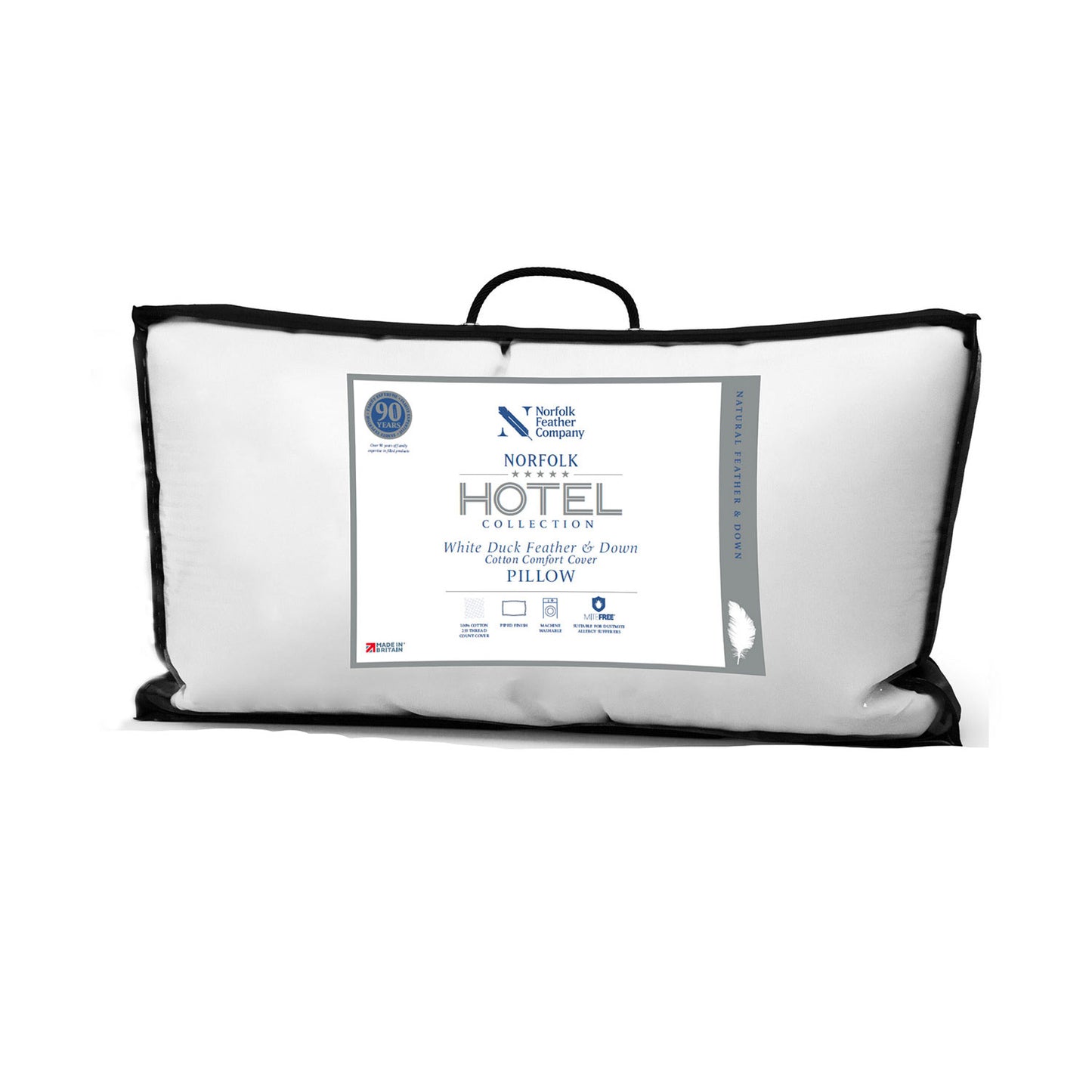 Duck Feather & Down Super King Size Pillow Norfolk 5* Hotel Collection