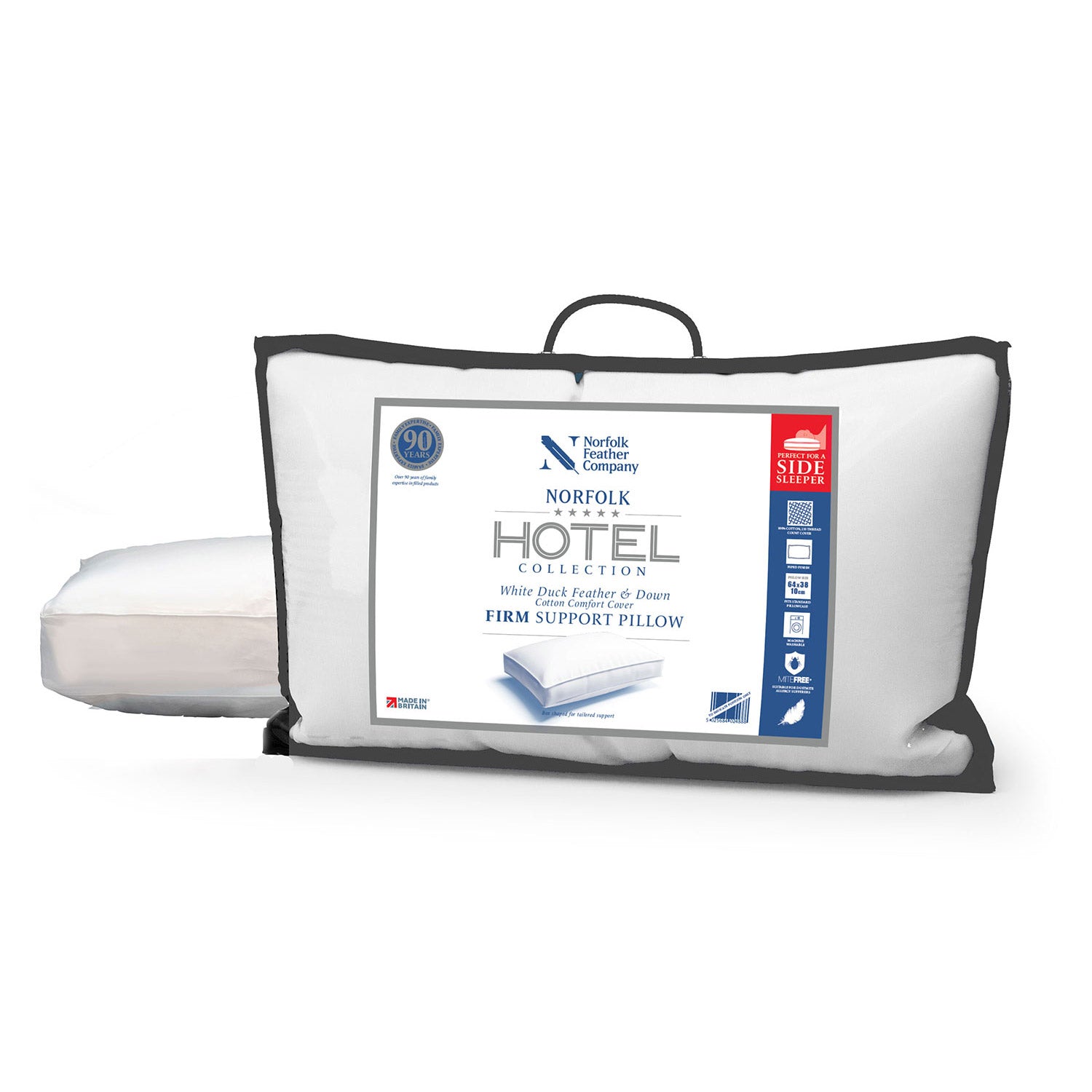 Norfolk 5* Hotel Collection | Duck Feather & Down Side Sleeper Pillow